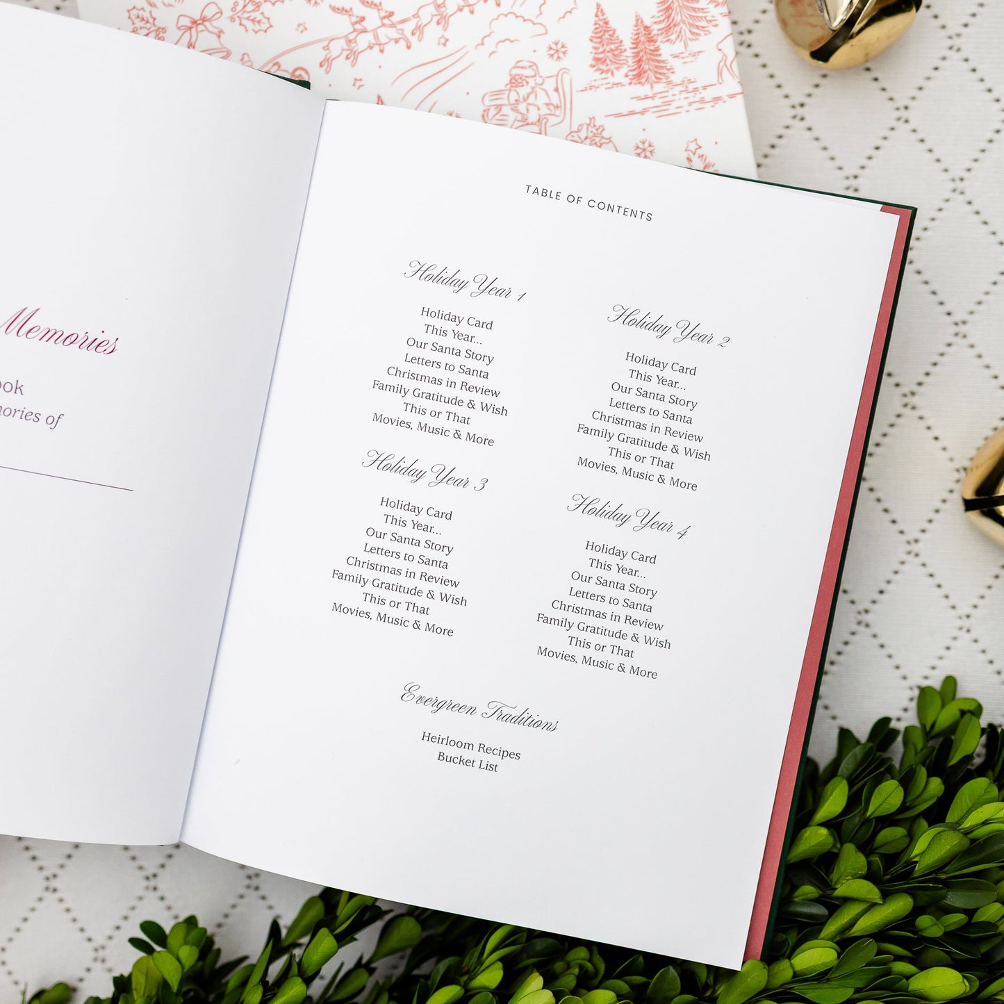 Holiday Memories Book