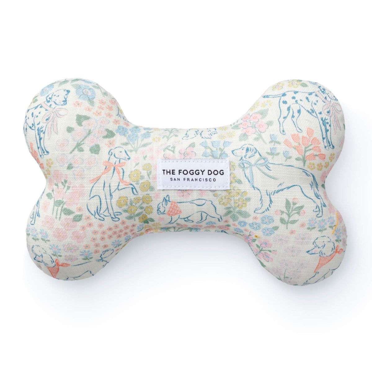 The Foggy Dog x Petite Keep Pretty as a Pup Dog Squeaky Toy