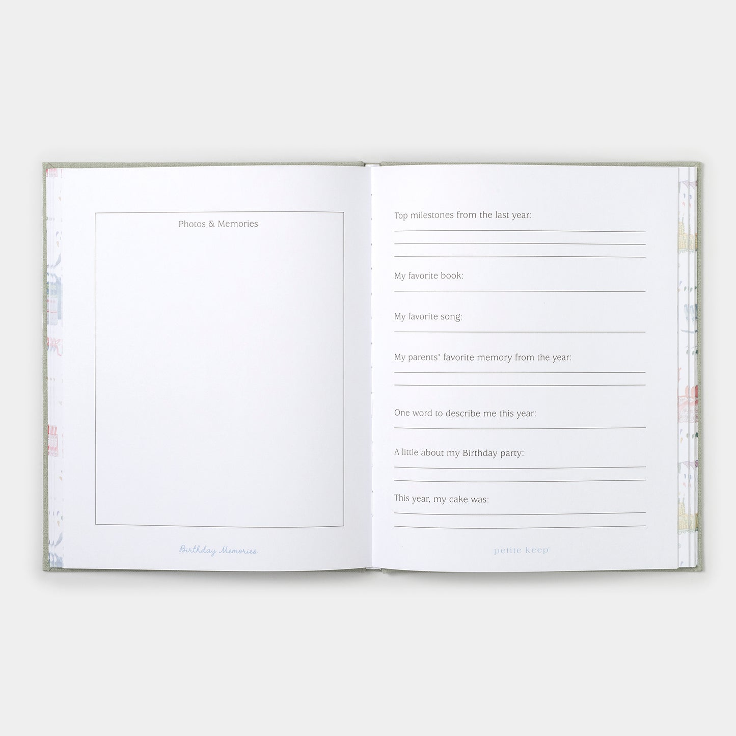 Birthday Memories Book