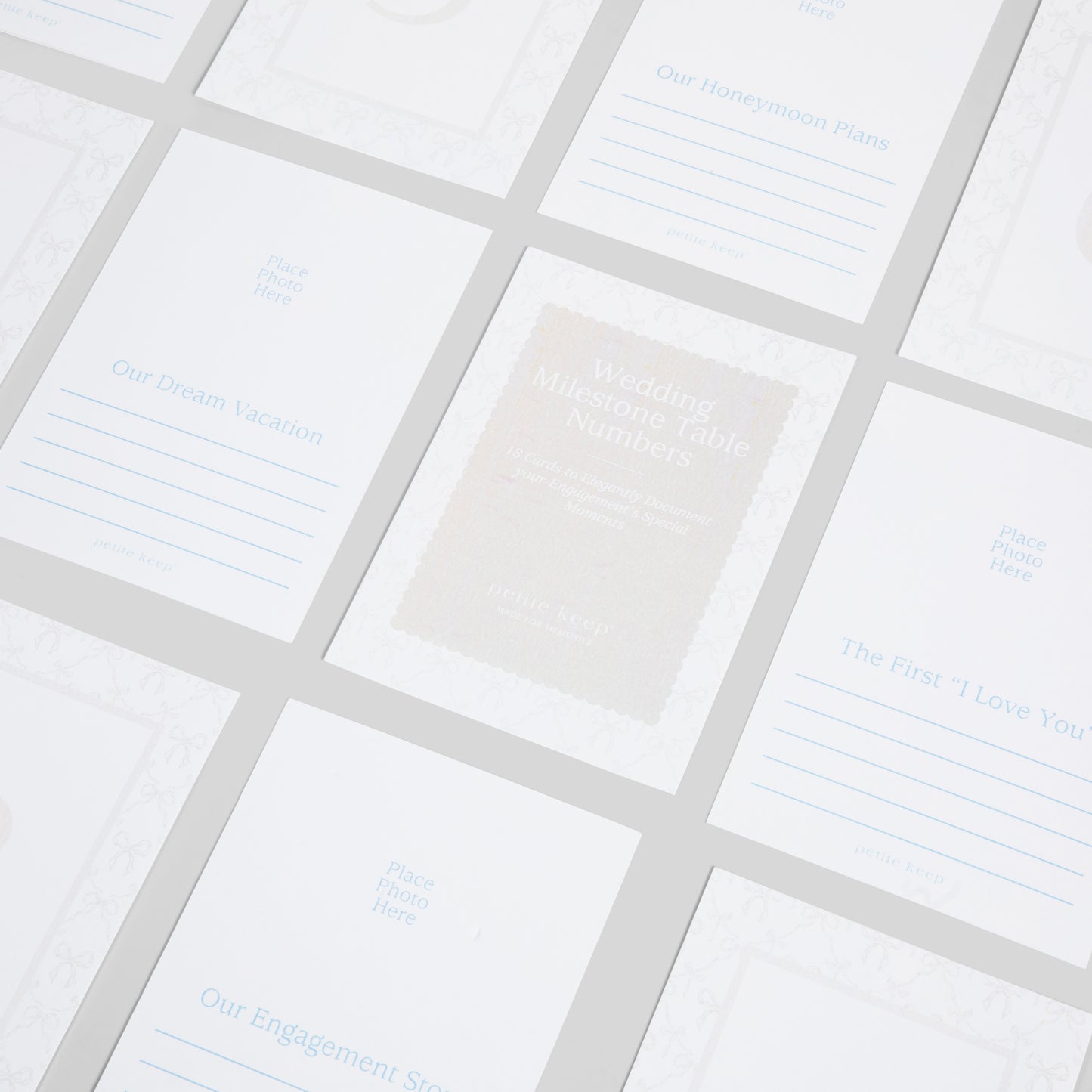 Wedding Milestone Cards & Stand