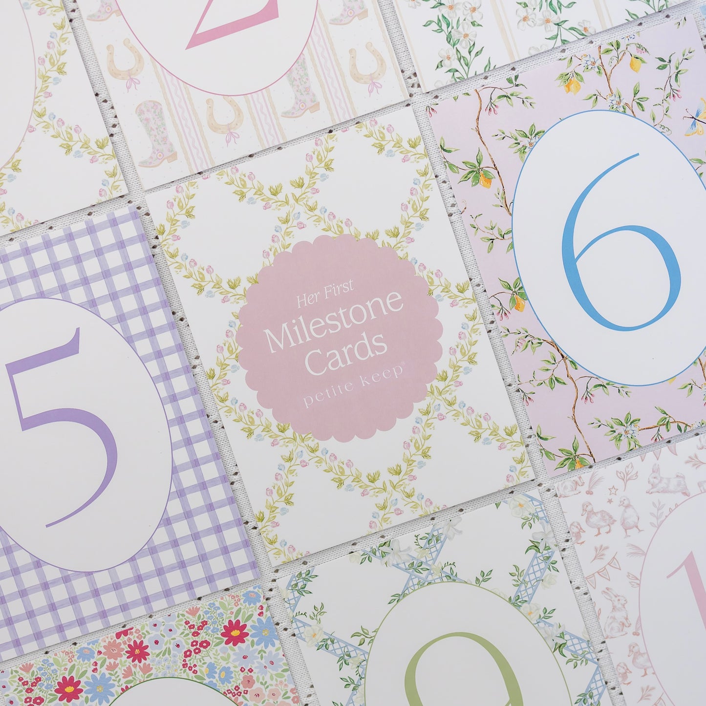 First Year Milestone Cards & Stand