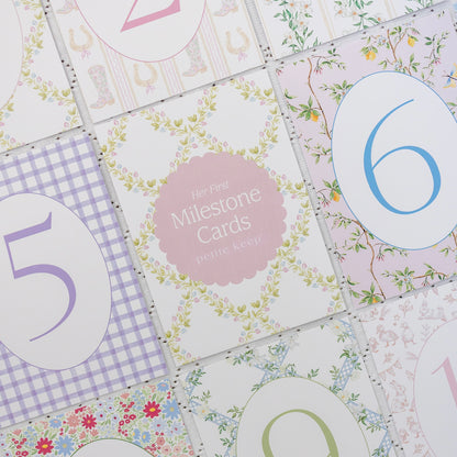 First Year Milestone Cards & Stand