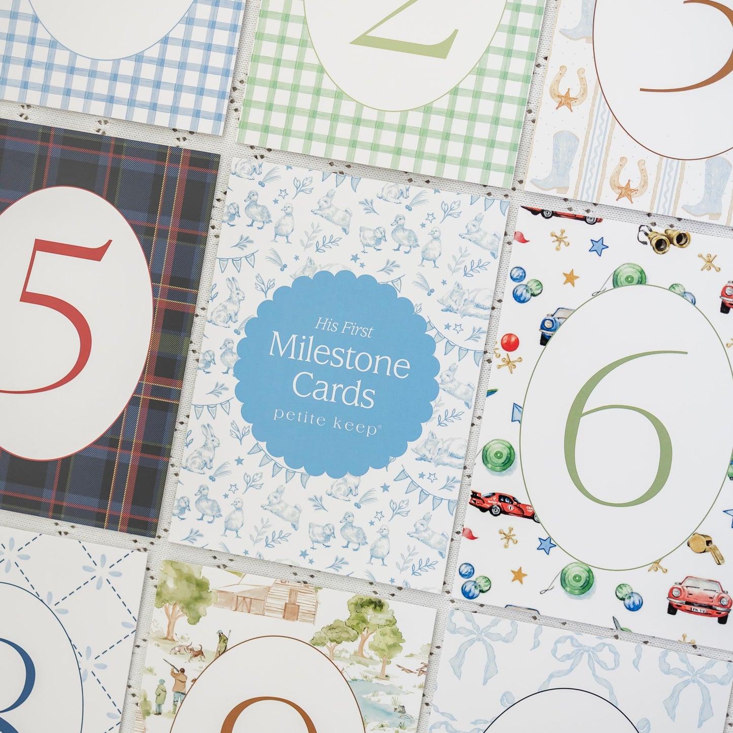 First Year Milestone Cards & Stand