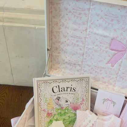 Quick Ship Pink Bow Grand Baby Trunk